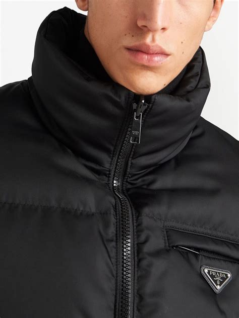 winterjacke herren prada|prada cotton jacket.